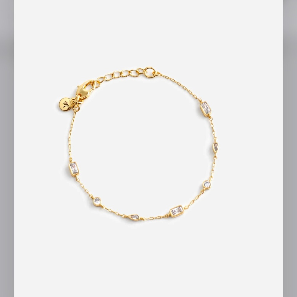Madewell mixed-cut Crystal station bracelet - Picture 3 of 12